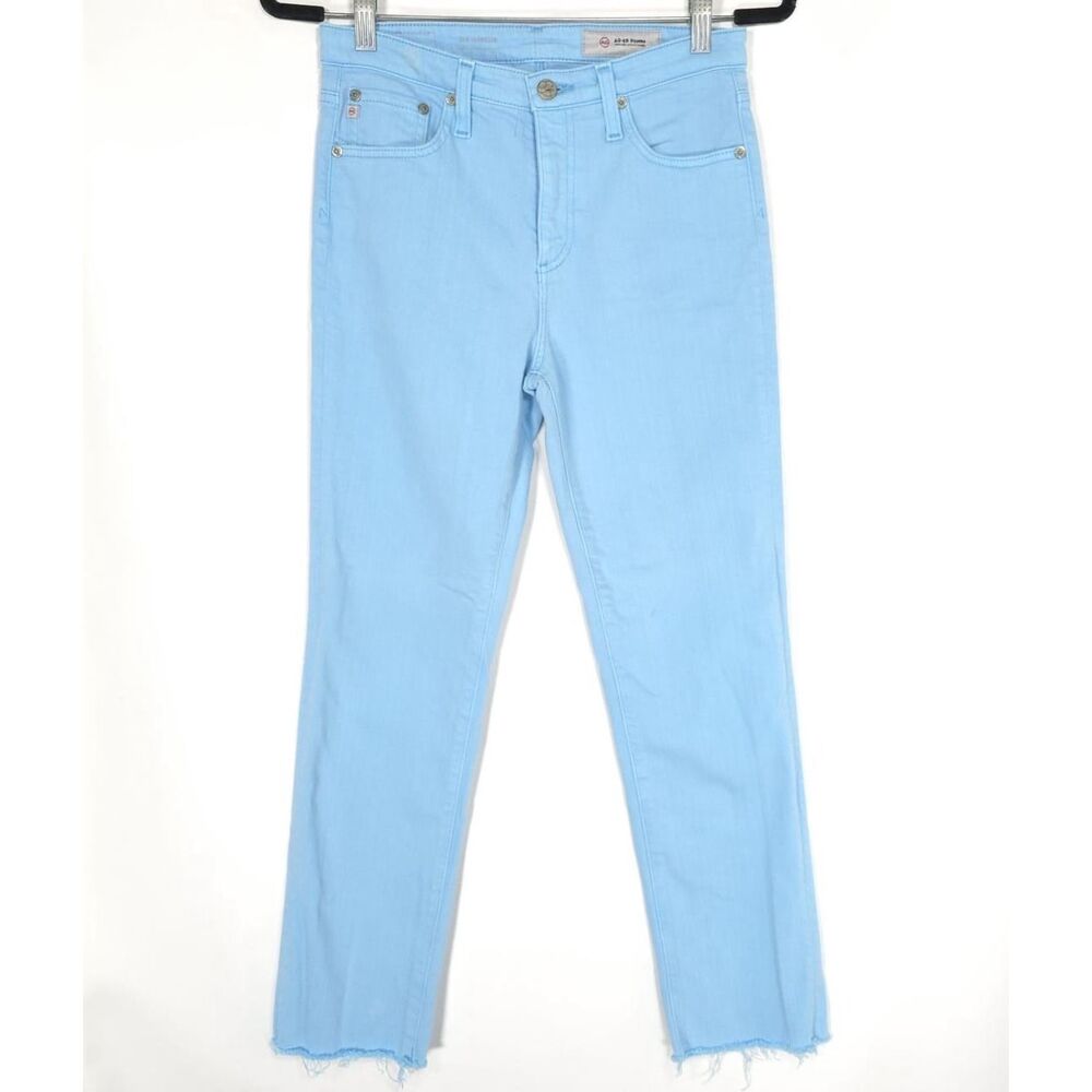 AG ADRIANO GOLDSCHMIED Women's Jeans‎ 27R THE ISABELLE HIGH RISE STRAIGHT Blue